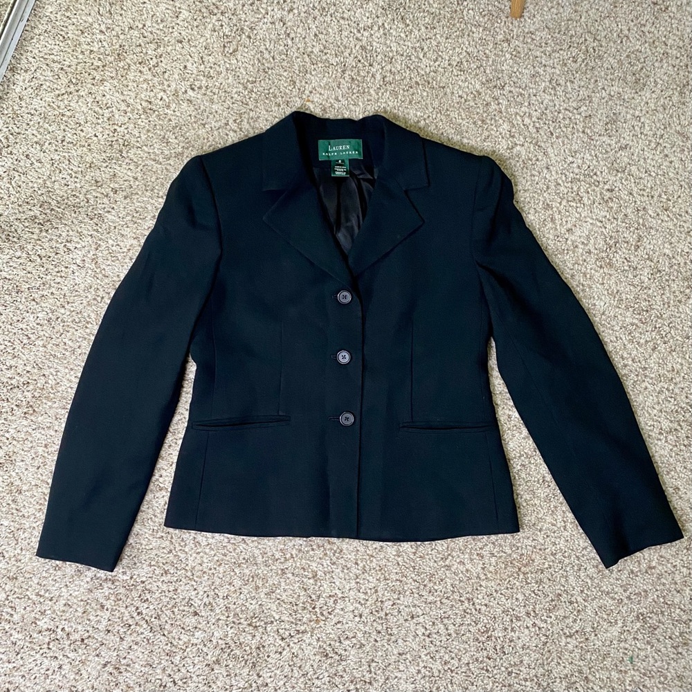 Lauren Ralph Lauren Black Blazer Size 6